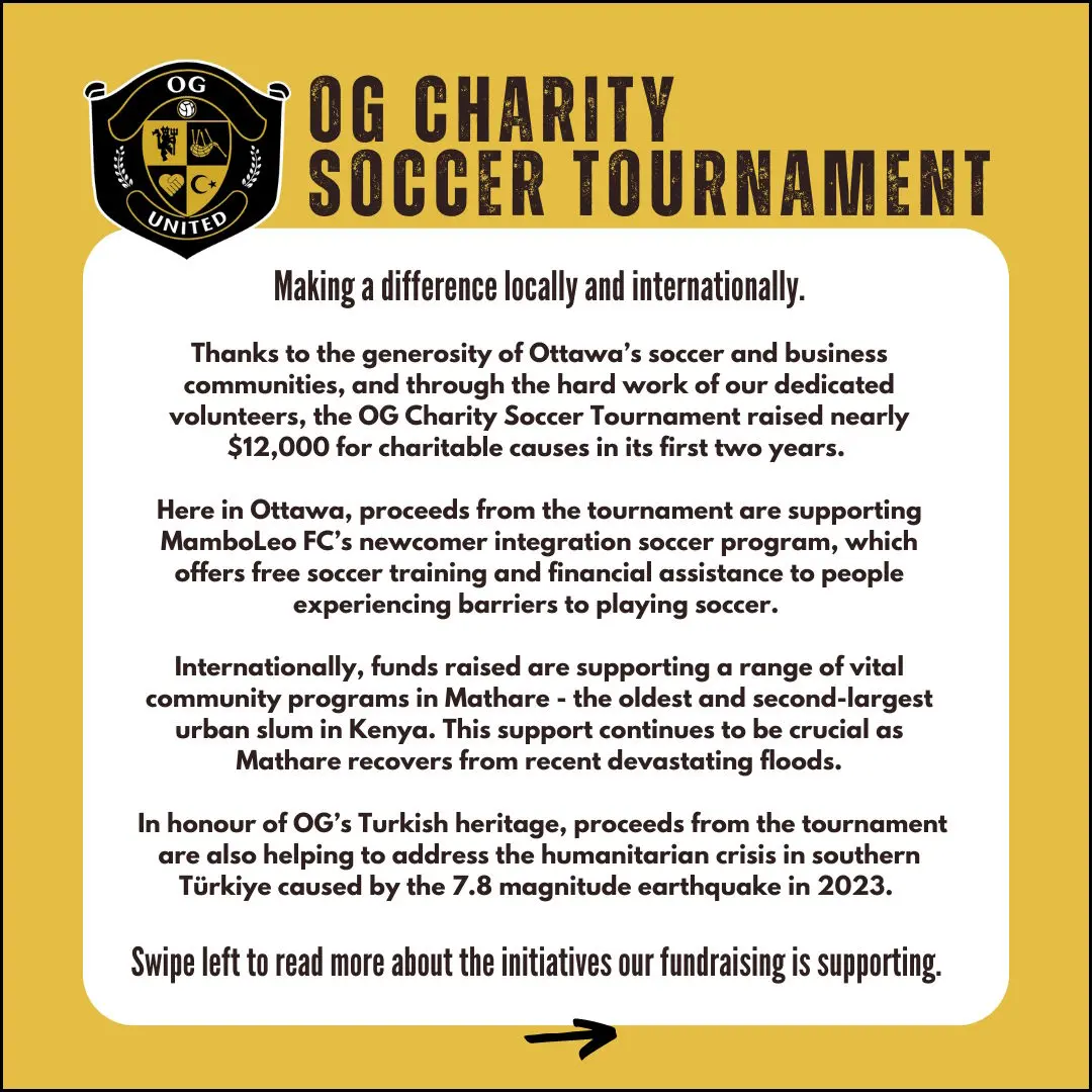 OG Charity Soccer Tournament Fundraising Details